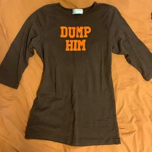 Iconic Y2K Juicy Couture Dump Him 3/4 sleeve